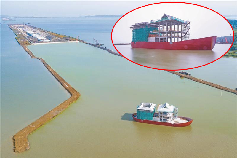 2020年6月15日，太湖隧道南泉段第二倉順利完成回水作業(yè)，湖中新增了一座畫舫風(fēng)亭，成為融合太湖自然風(fēng)貌的新景觀。